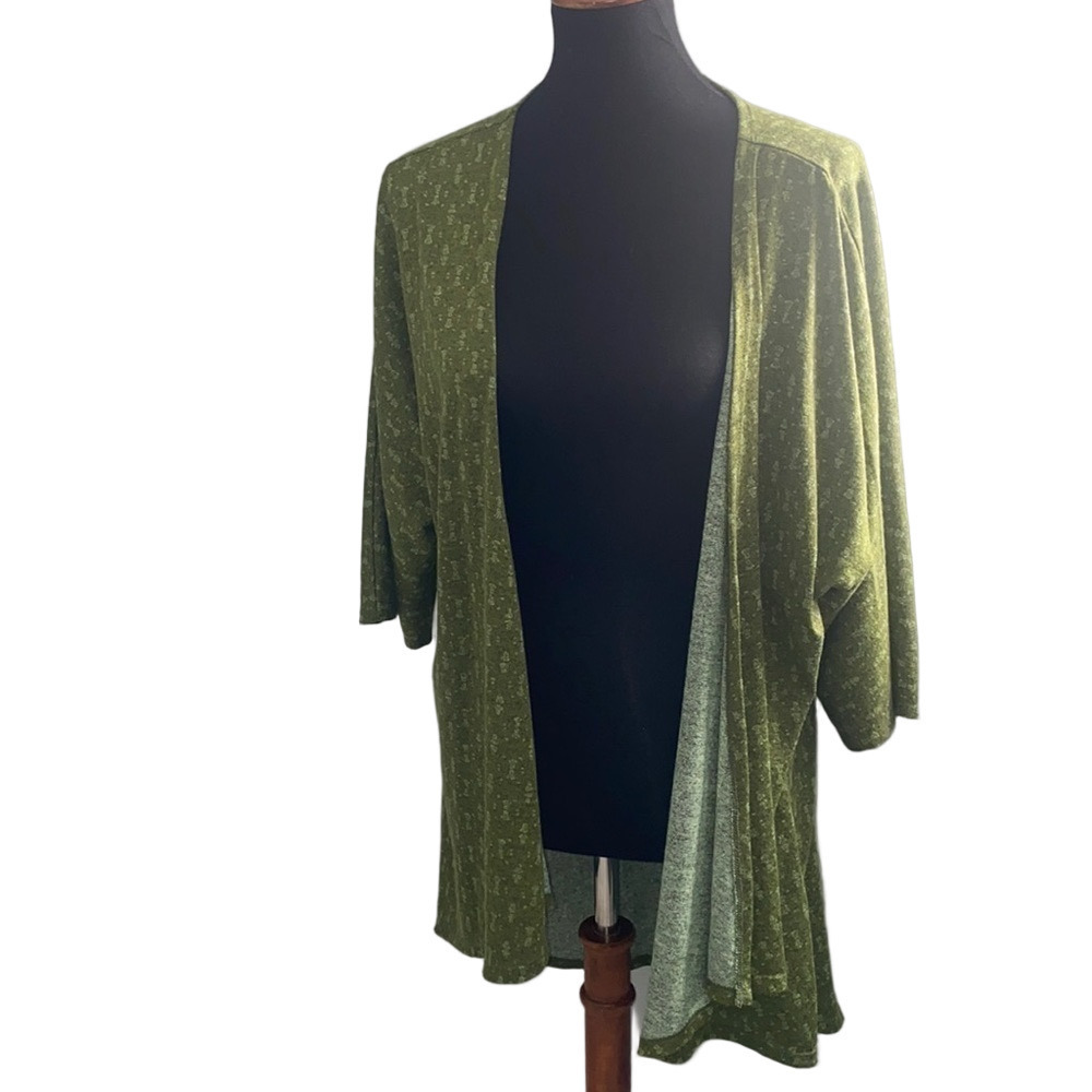 Green Lindsay Kimono Lularoe size small oversized